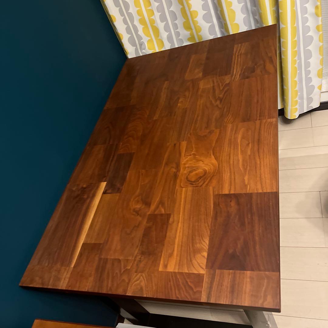美品☆マスターウォール　ウォールナット　モザイク　ダイニングテーブル