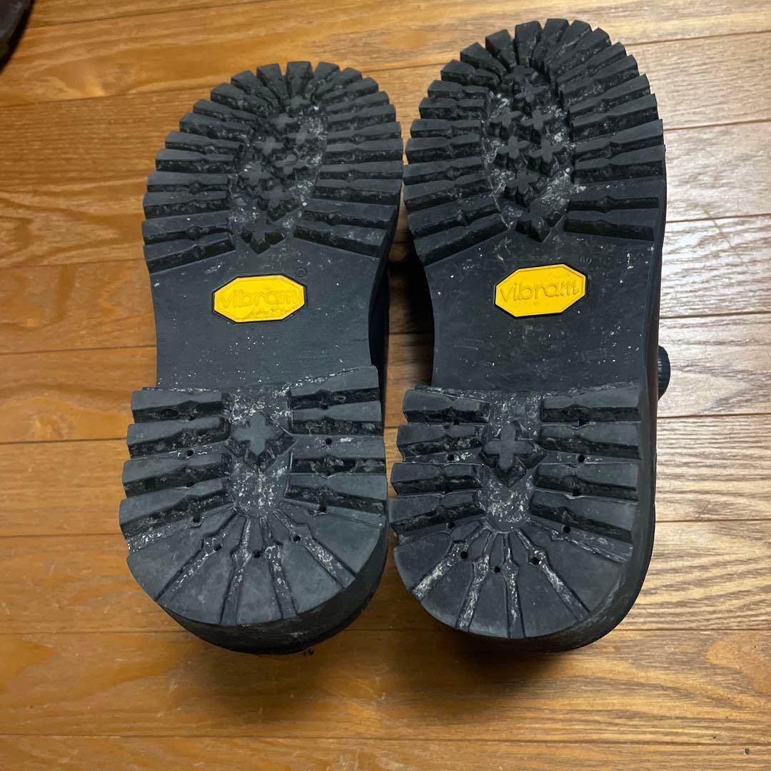 黒 モカシンスタイル シューズ ビブラムソール