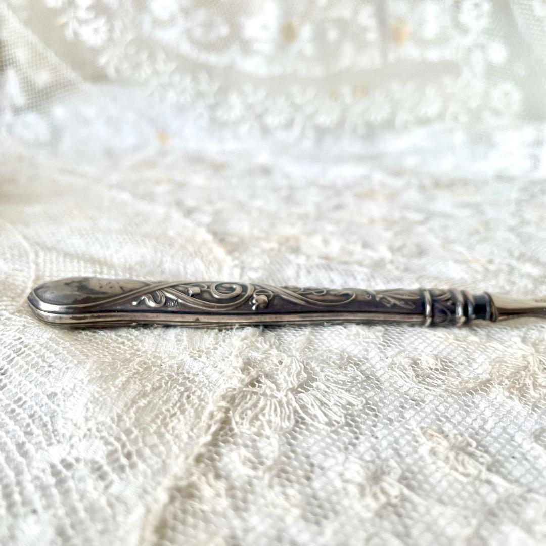 すずらんレリーフペーパーナイフ フランスアンティーク