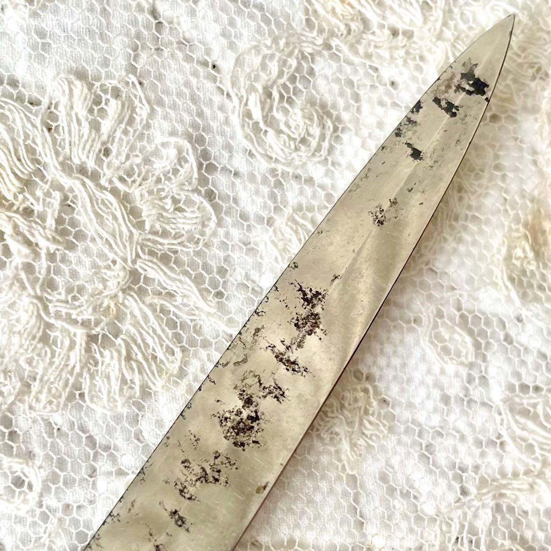 すずらんレリーフペーパーナイフ フランスアンティーク