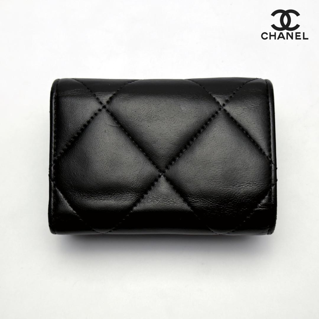 正規品 CHANEL シャネル19 ディズヌフ Wホック 三つ折り財布 - メルカリ