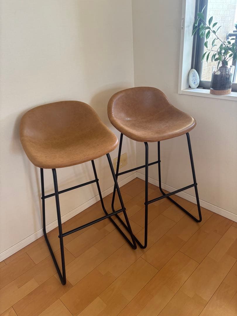カウンターチェア　2脚セット　送料込み