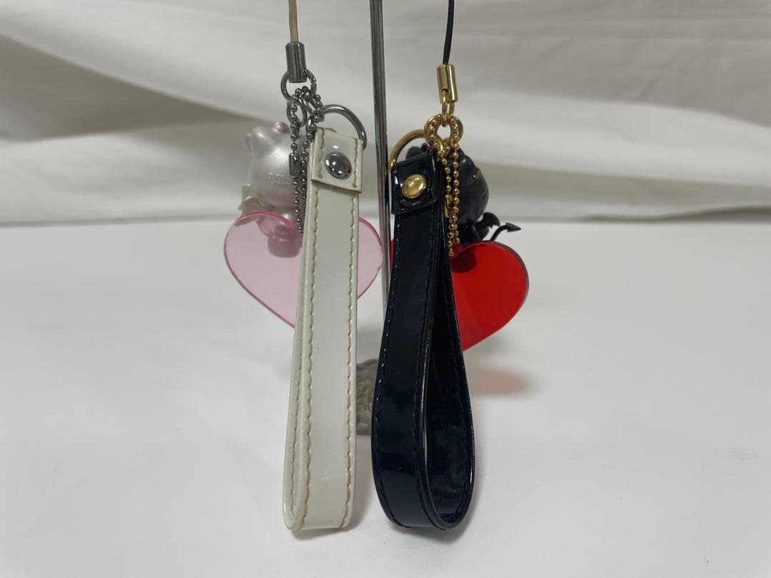 Hello Kittyハローキティ 天使 悪魔 ハート型 ストラップ2008年