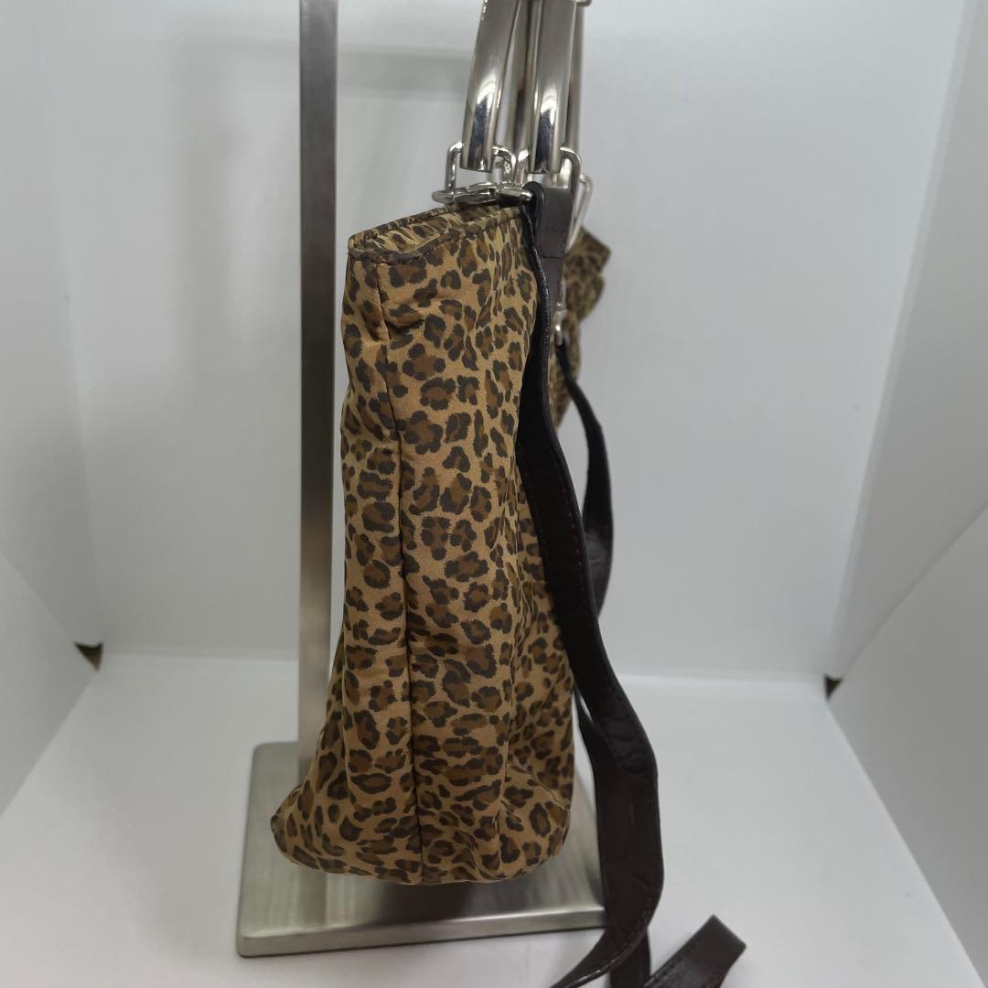 【ヴィンテージ】ボッテガヴェネタ 2WAY メタルハンドル レオパード柄