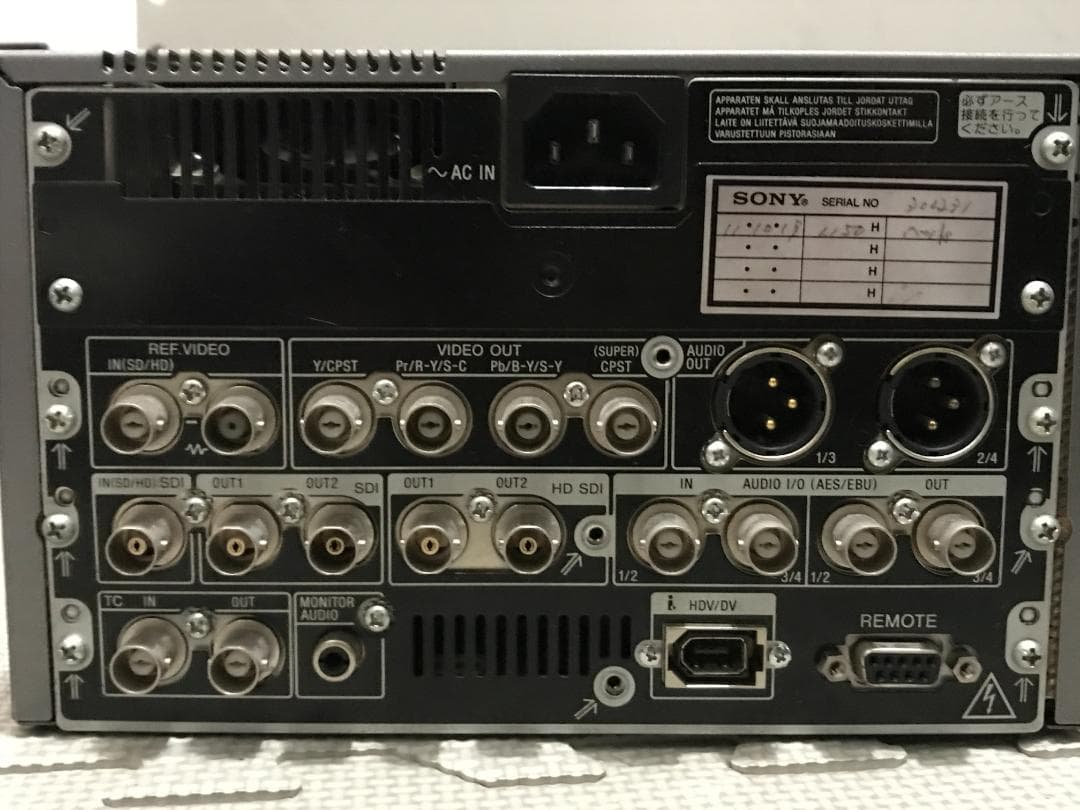 SONY HVR-1500A　再生自体はOK　ジャンク