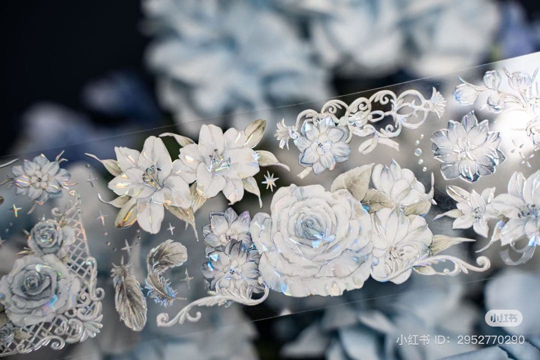 Hoshi奶芙《雾雨朦胧》海外マスキングテープ　マステ 【2088】