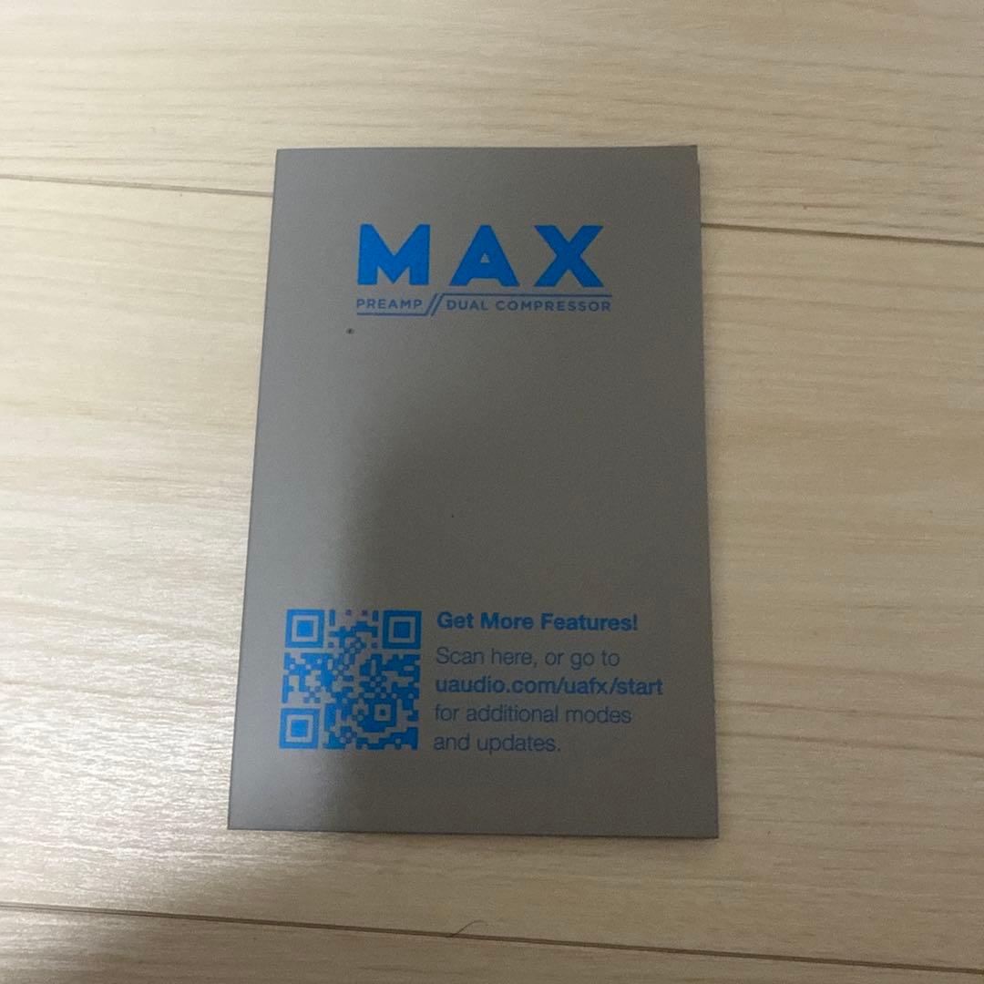 【UAFX】 Max Preamp & Dual Compressor