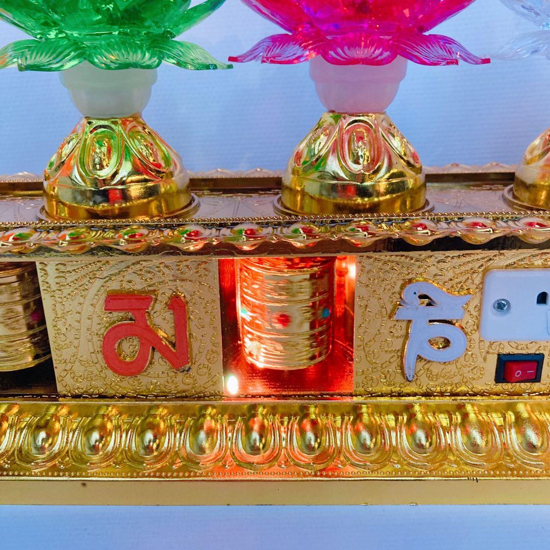 マニ車マシーン蓮 チベット密教 ロングタイプ - メルカリ