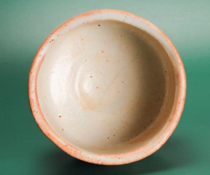 桃山陶の名工】玉置保夫 志野茶碗 本物保証 県重要無形文化財保持