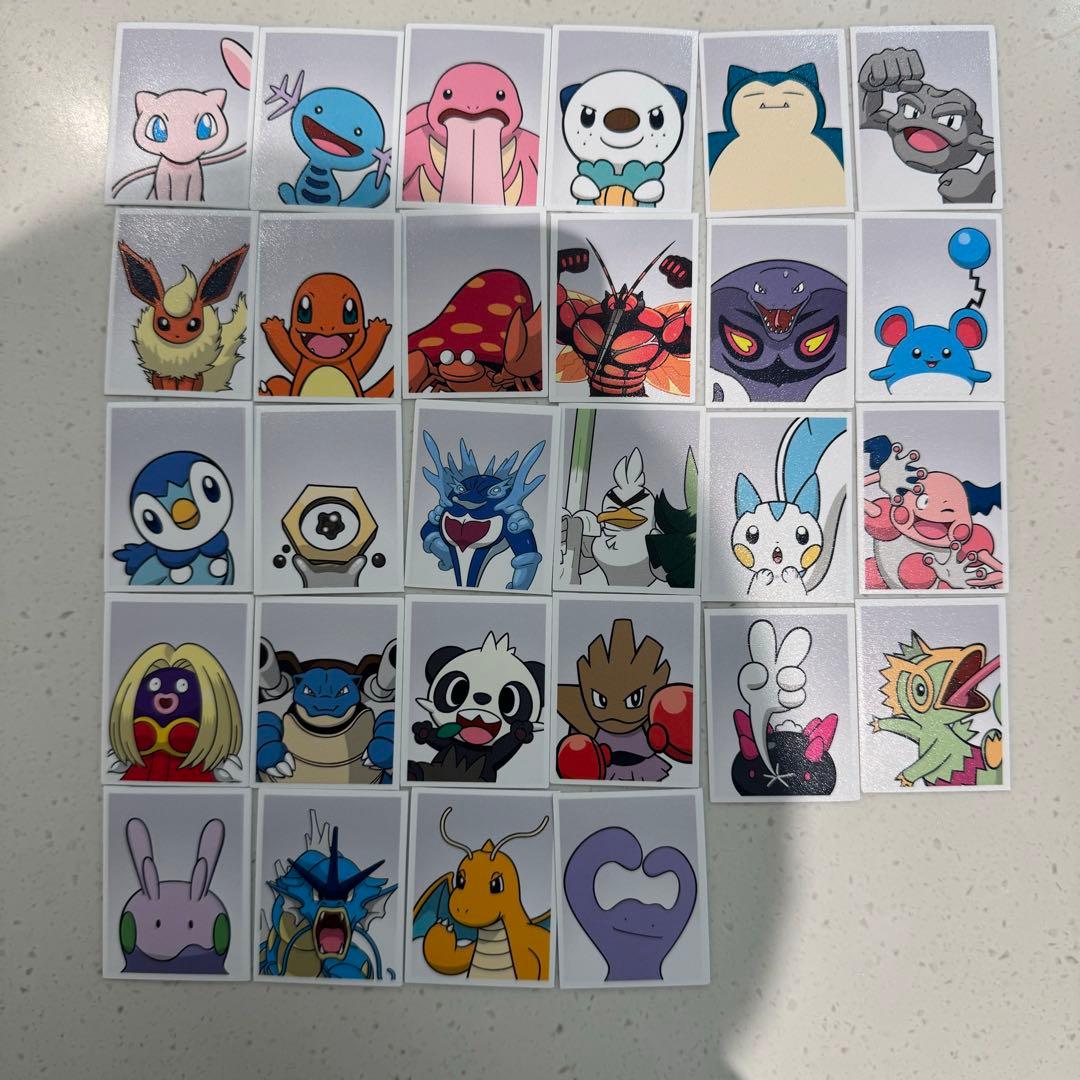 韓国 ポケモン 証明写真 ステッカーコレクション 全種セット 全100枚