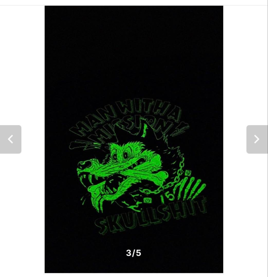 マンウィズ SKULLSHIT コラボTシャツ XLサイズ - メルカリ