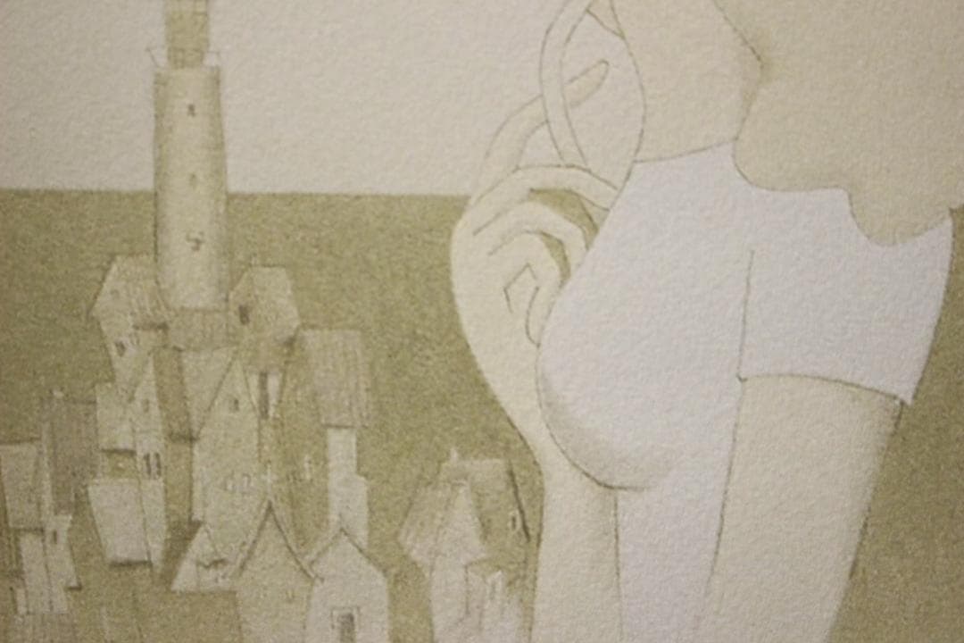 東郷 青児 エスタンプリトグラフ 「美しき乙女の歌ヘる2」 75部限定 2/75