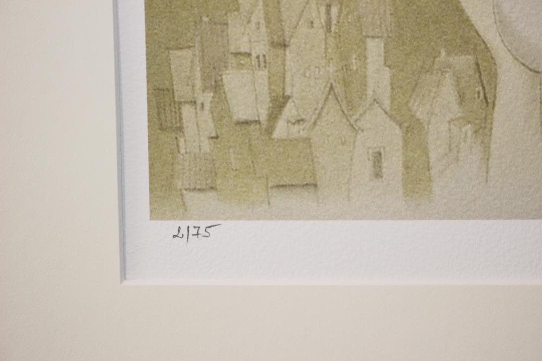 東郷 青児 エスタンプリトグラフ 「美しき乙女の歌ヘる2」 75部限定 2/75