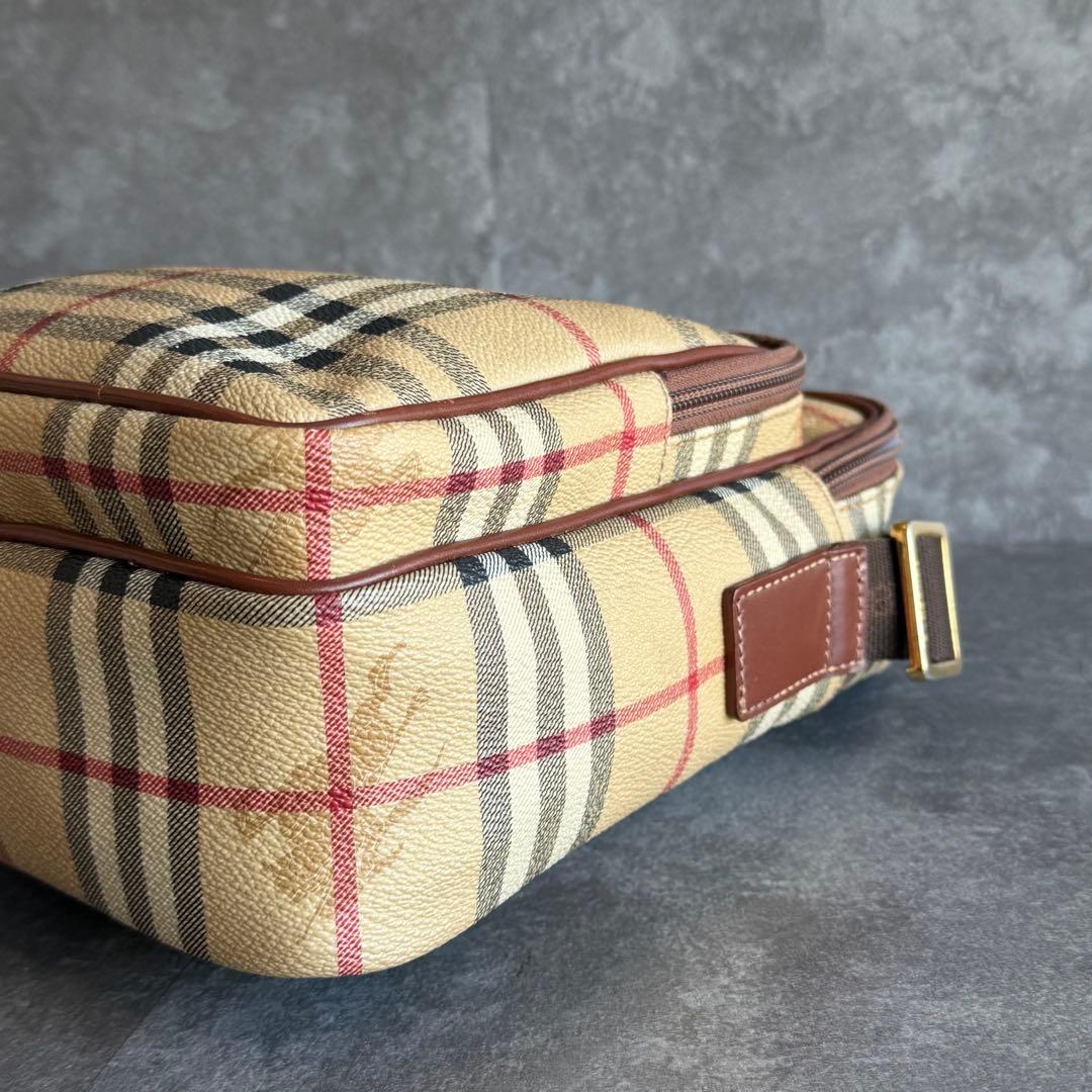 ⭐️バーバリー⭐️ノバチェック ヘリテージ ショルダーバッグ シャドーホースブラウン