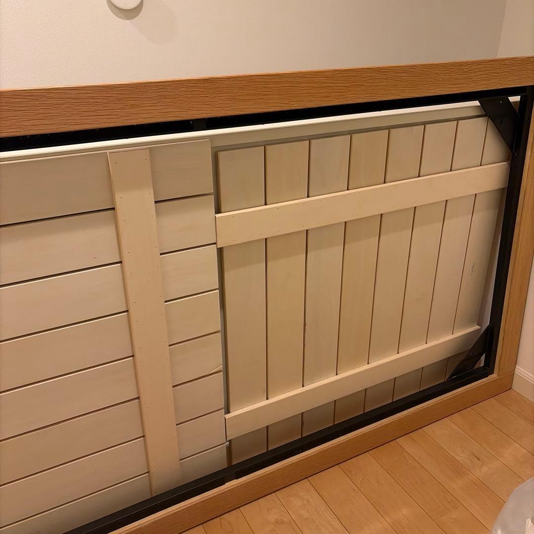 無印良品 MUJI 脚付きベッドフレーム シングル　木製　オーク