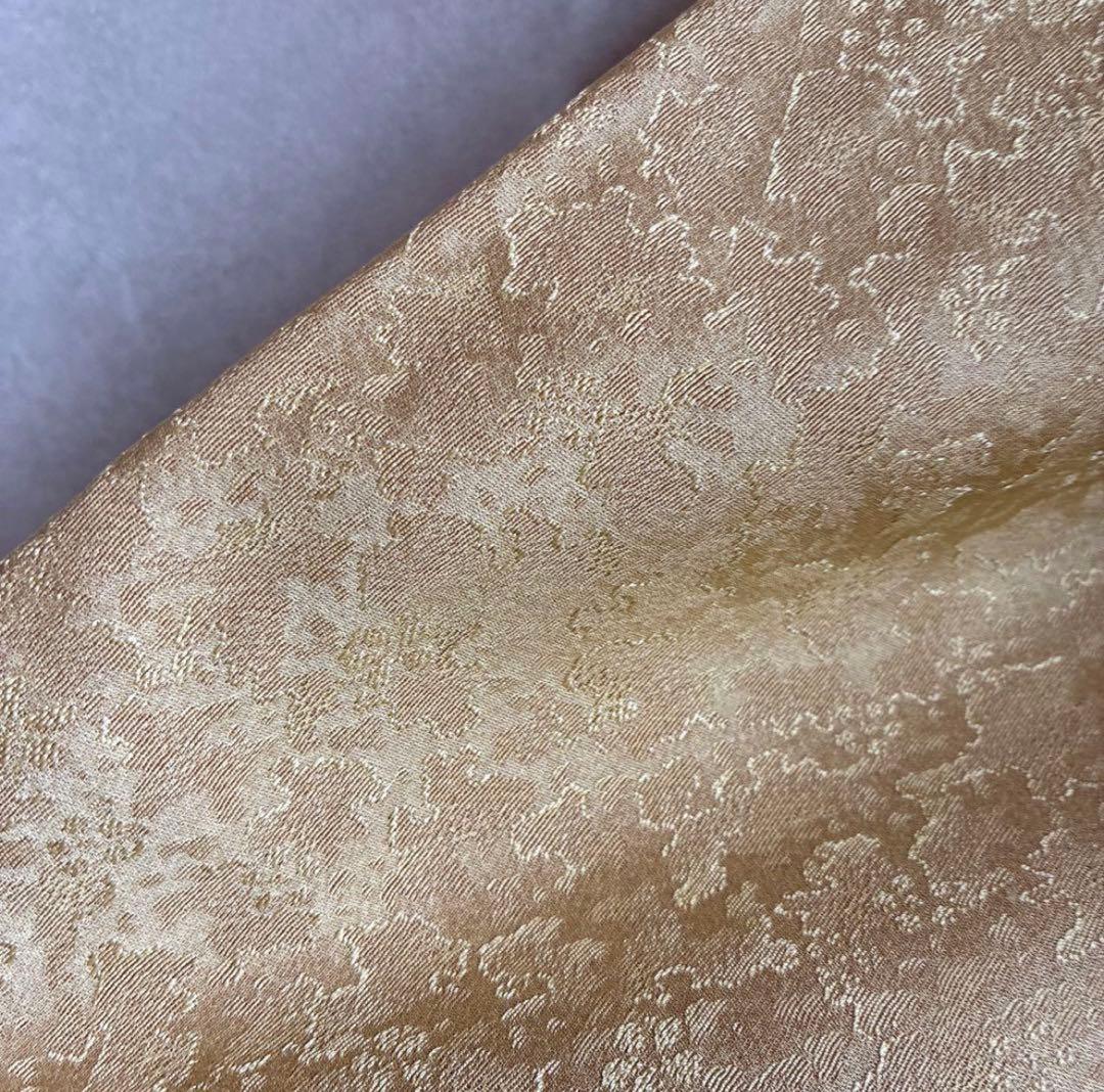 色無地 正絹 トールサイズ ぼかし さが美 雪輪 落款有り 着物 色無地 正絹