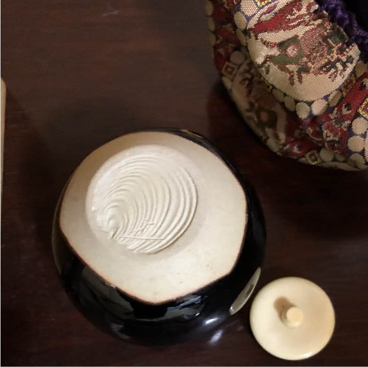 ふじさん様専用 茄子文殊茶入 (桶谷定一作)) - メルカリ