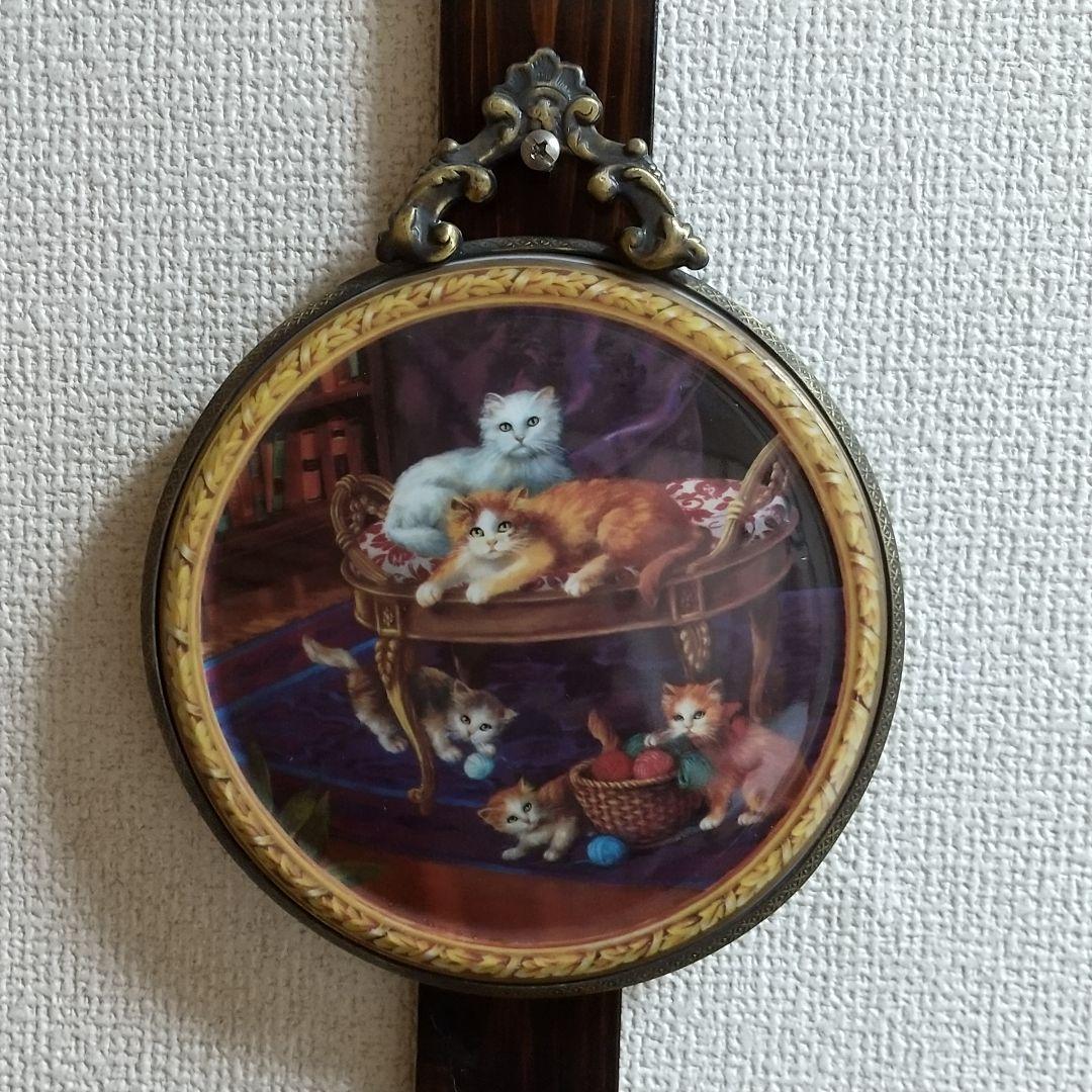 希少 マイセン 猫 壁掛け 飾り絵 プレート アンティークフレーム 001
