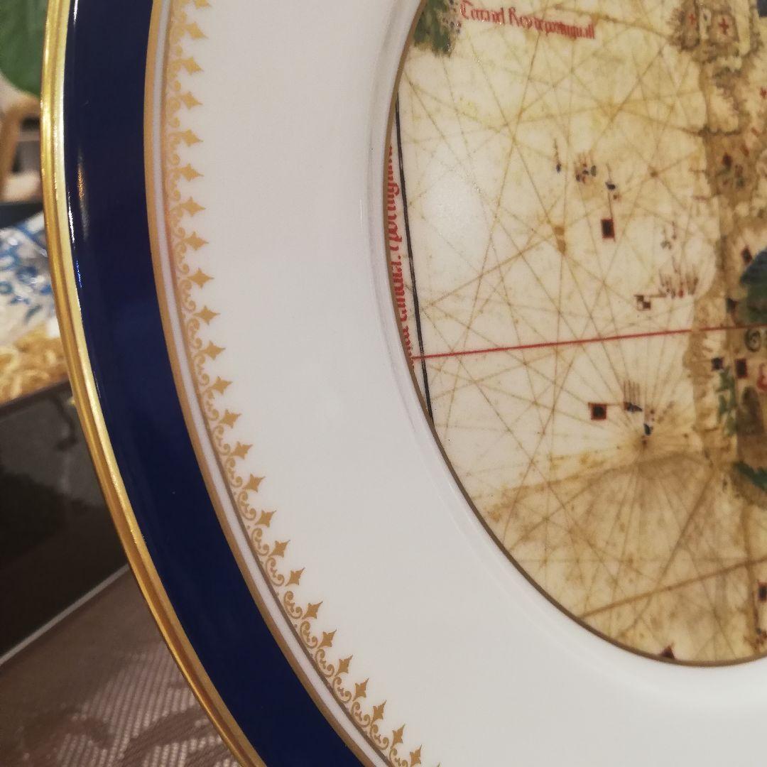 ◇Richard Ginori　colombiadi1992 コロンブス地図　皿