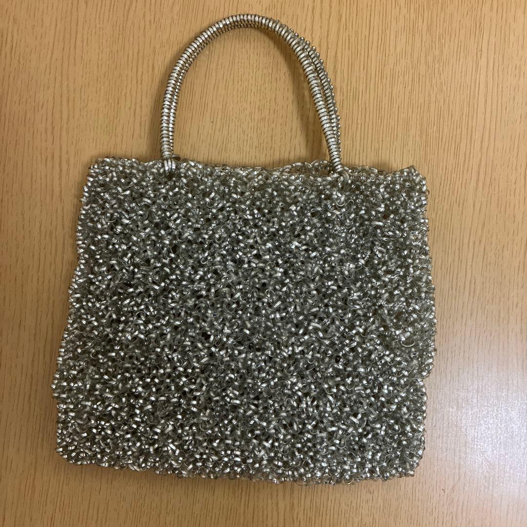 アンテプリマ　ワイヤーバック　シルバー　リボン