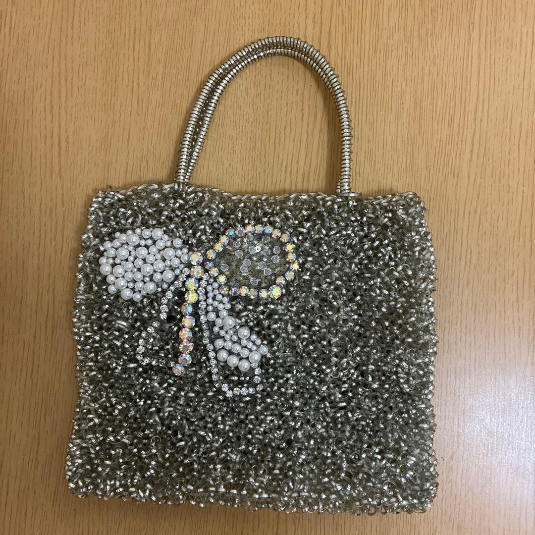 アンテプリマ　ワイヤーバック　シルバー　リボン