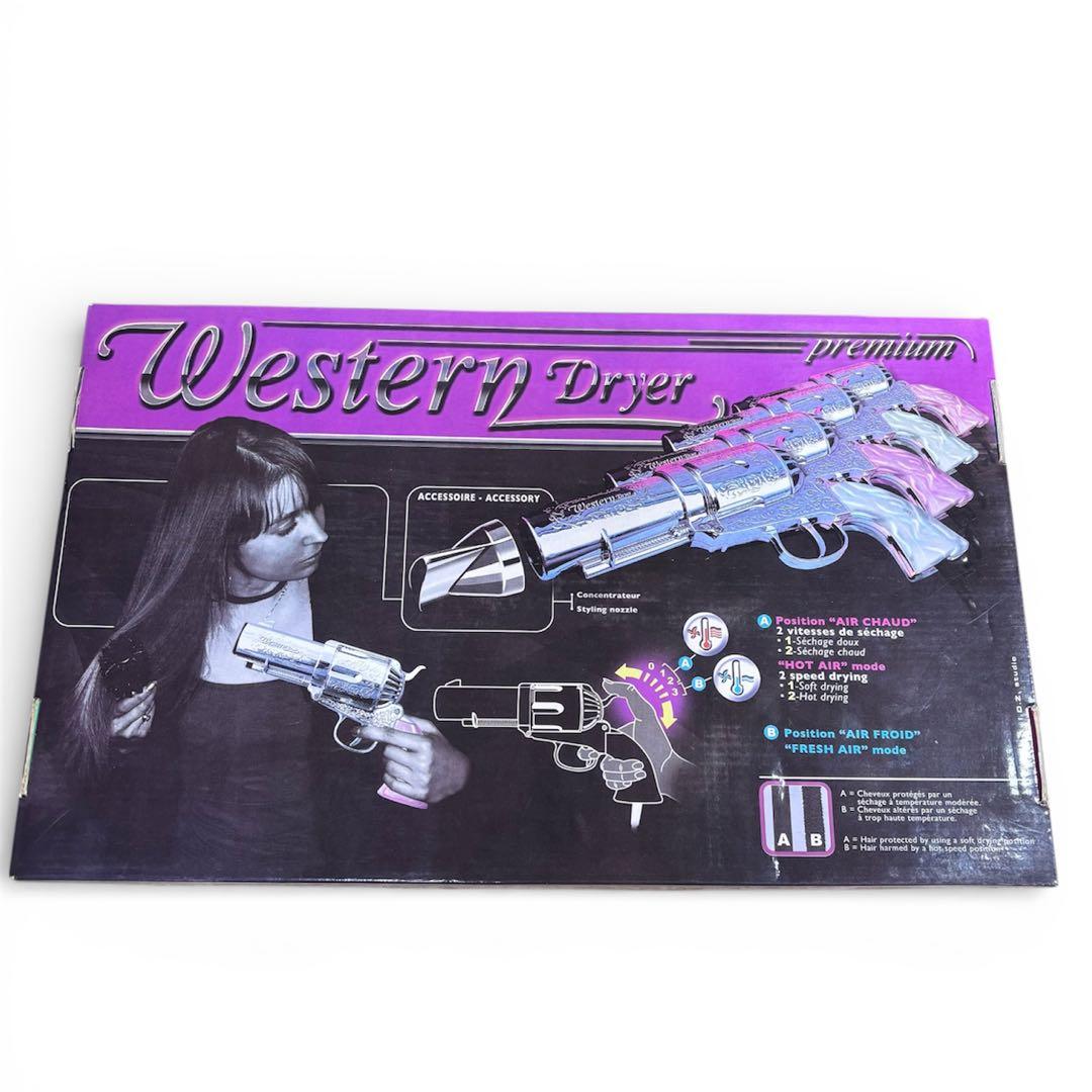 激レア 可動品 ピストル型 ドライヤー 温冷風 ヴィンテージ ピンク