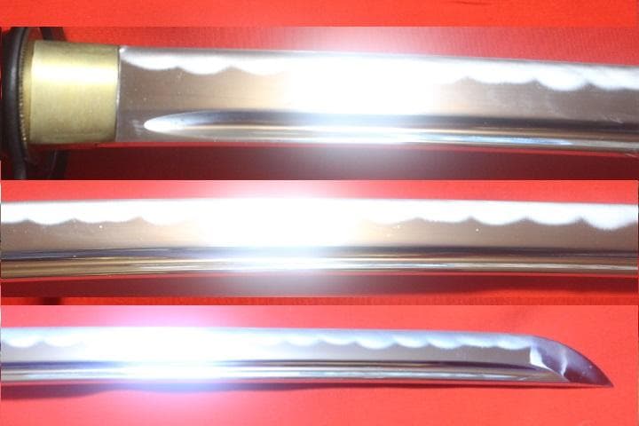 武蔵拵 大刀 二十四代 藤原兼房作 薄刃 栗形付 高級 模造刀 ★中古品