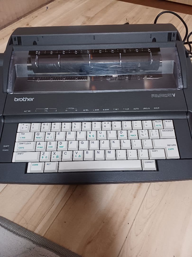 電子オフィスタイプライターbrother WORDSHOTV アンティーク希少 事務