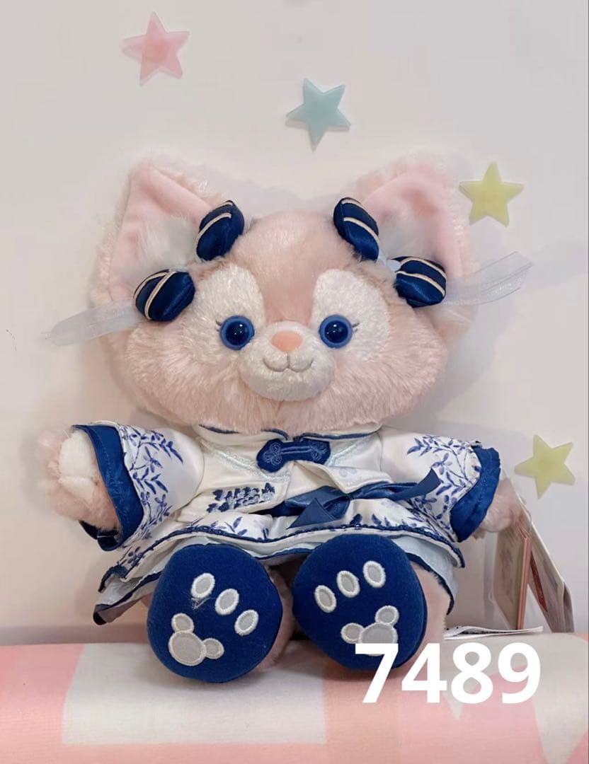 お顔厳選　上海ディズニー　虹　カラフル　リーナベル　ぬいぐるみss6716