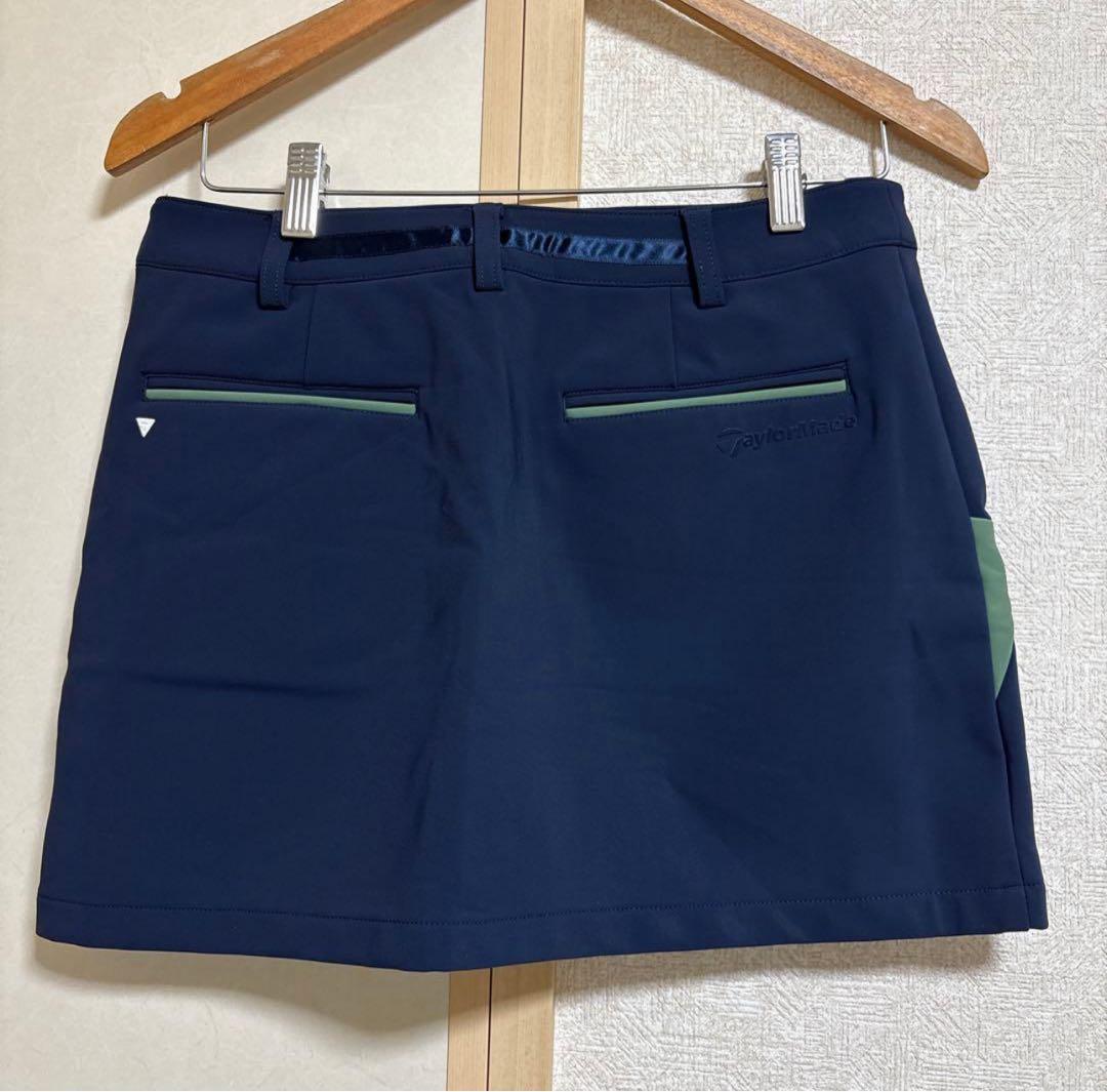 テーラーメイド　ゴルフ　中綿ジャケット　裏起毛厚手スカート　2点　L\M 紺色