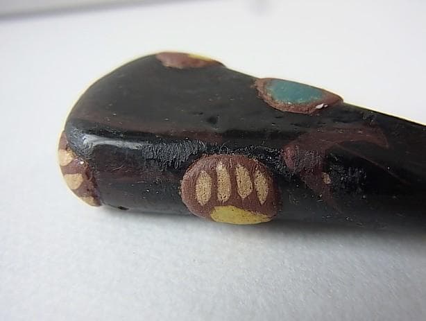 ☆K0503☆古代とんぼ玉 (A51) イスラム 特大ペンダント ガラスビーズ