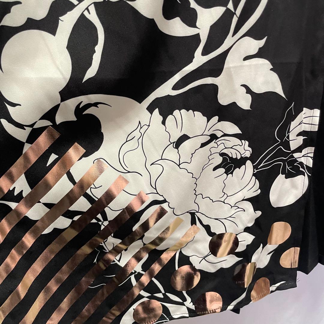 新品未使用】倭ものやカヤ 耀う牡丹袴風パンツ ブラック - メルカリ