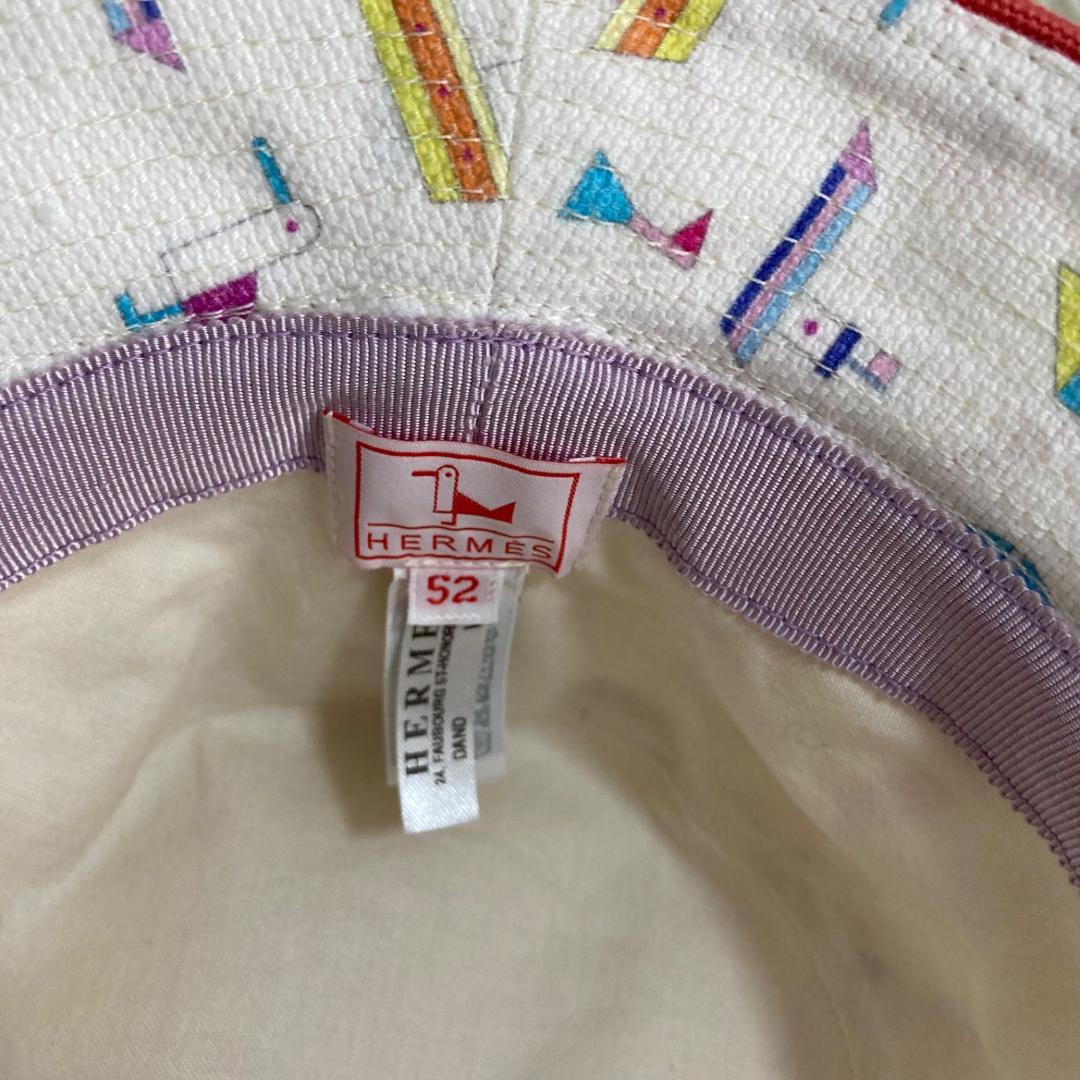 HERMES プティシャルティ ハット 子供用 キッズ サイズ52