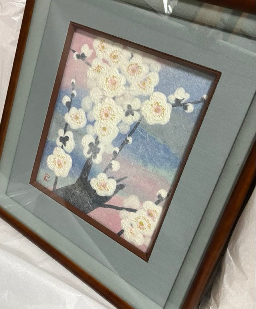 山内一生 小原和紙工芸作家 【白梅】 人間国宝 - メルカリ