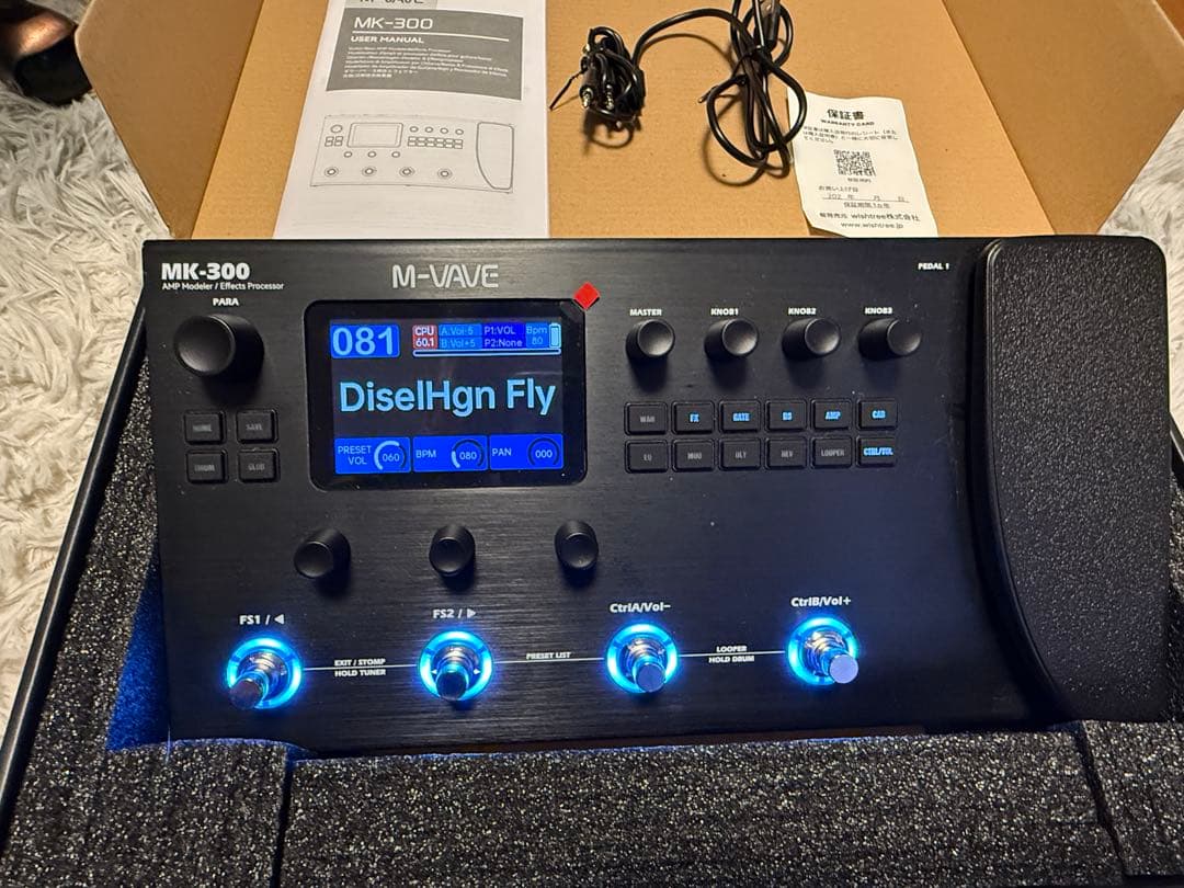 MK300 エフェクター ブラック 元箱付き