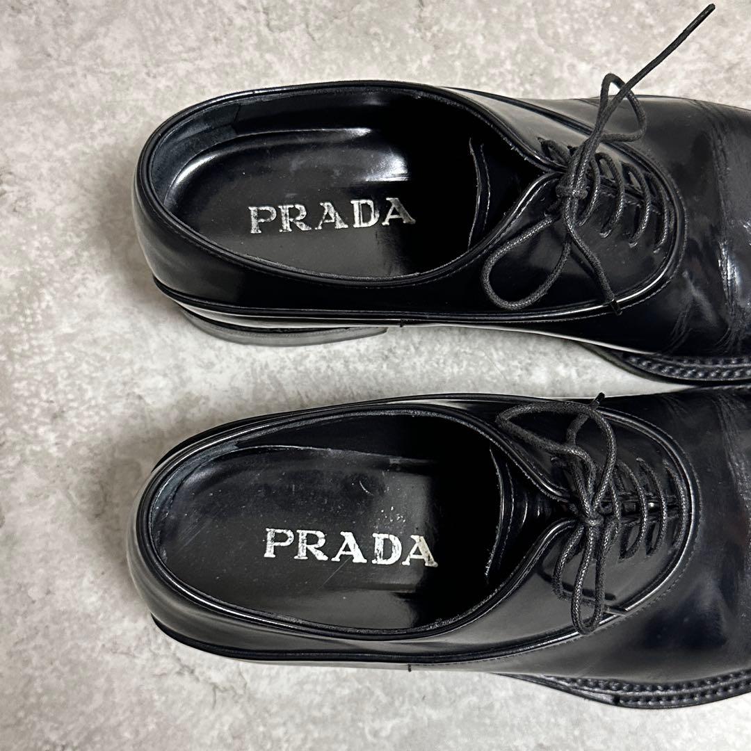 靴 00s prada archive leather dress shoes