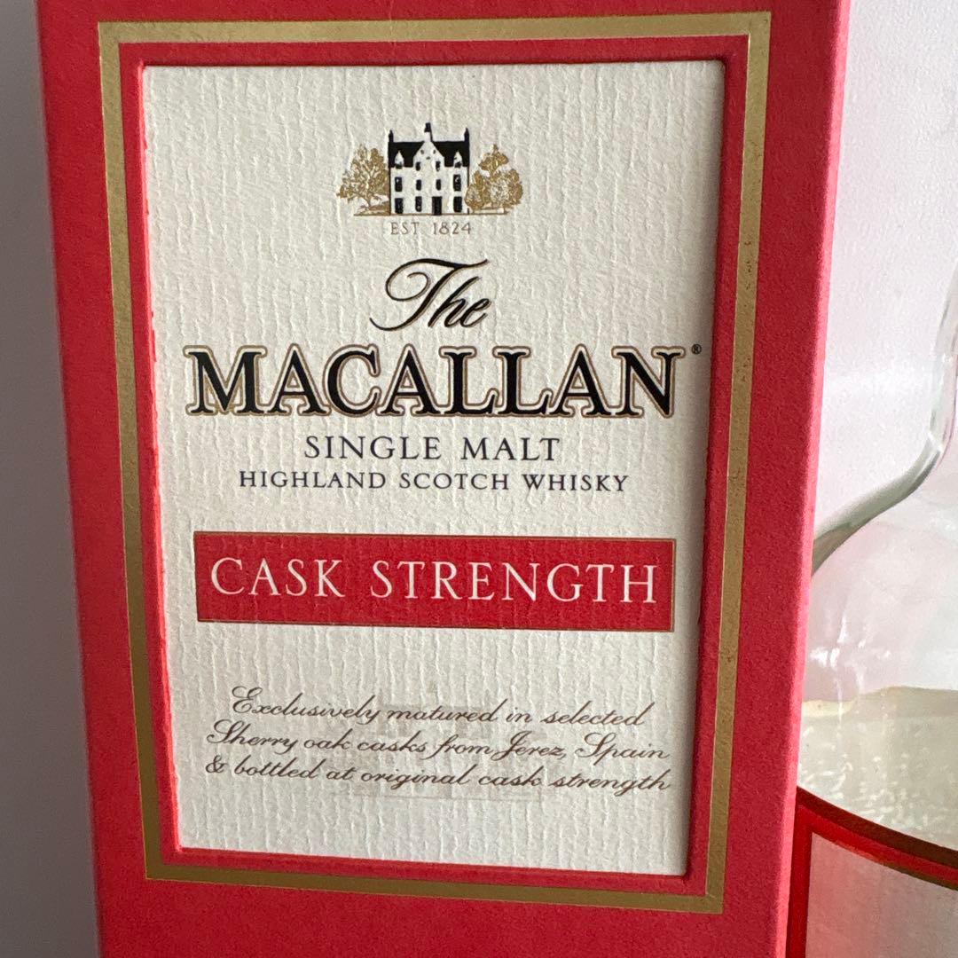 まさまさ太郎様専用 マッカラン Cask Strength 空き瓶 空箱