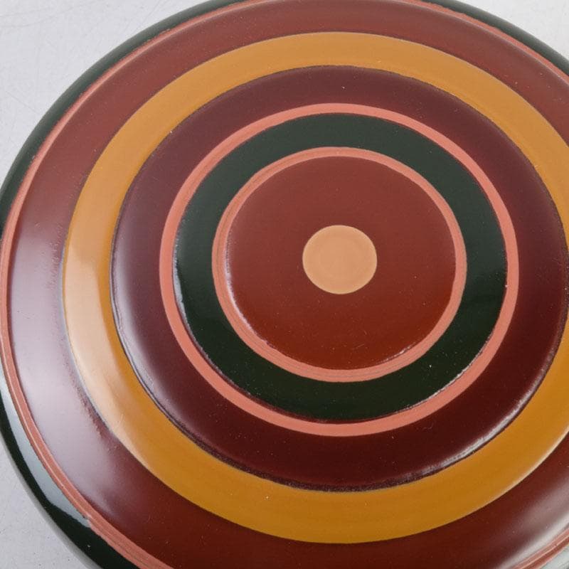 茶道具　中村香鳳作　独楽塗　香合　共箱　V　8566