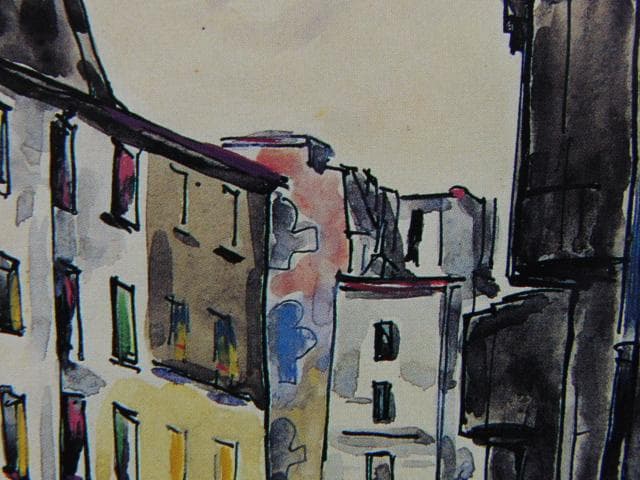 荻須高徳、『サン・メダール』、希少な画集より、新品高級額・額装付