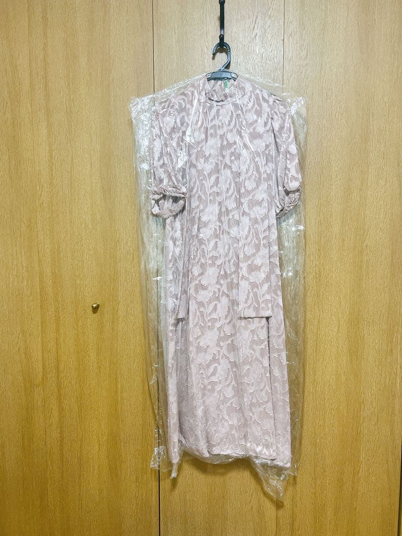 j by blue インナー付きバックリボンジャーガードドレス　ピンク