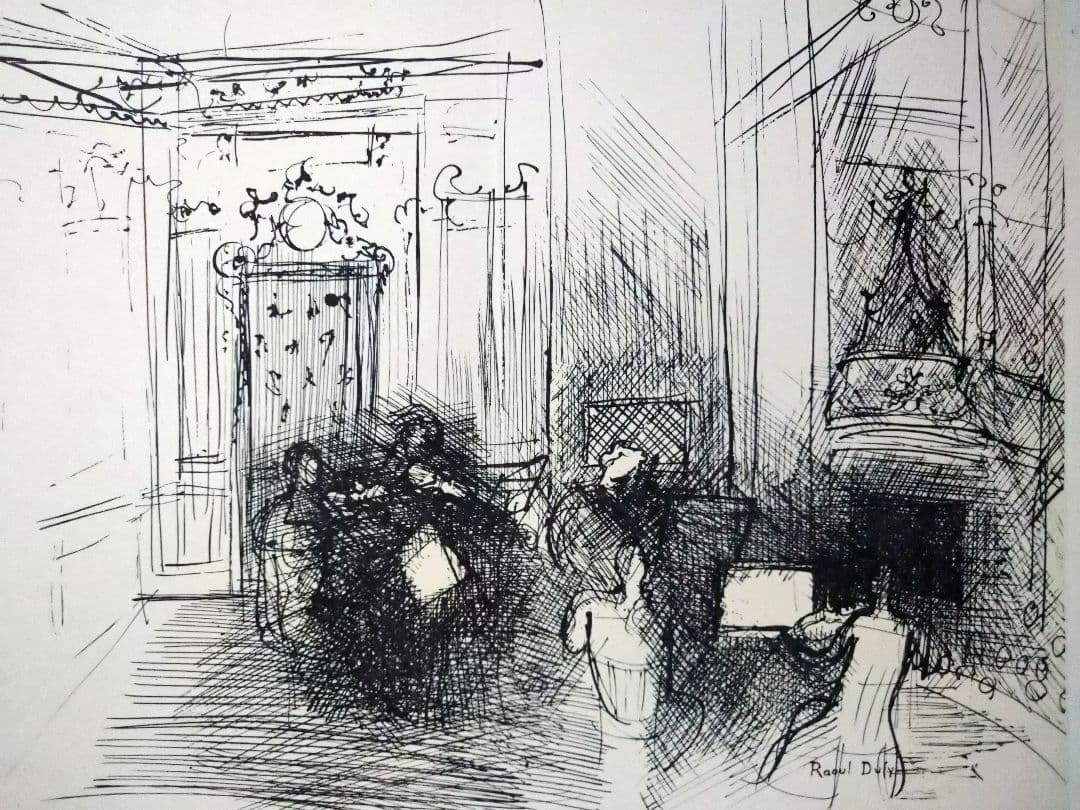 bbラウル・デュフィのデッサン リトグラフ 本物保証