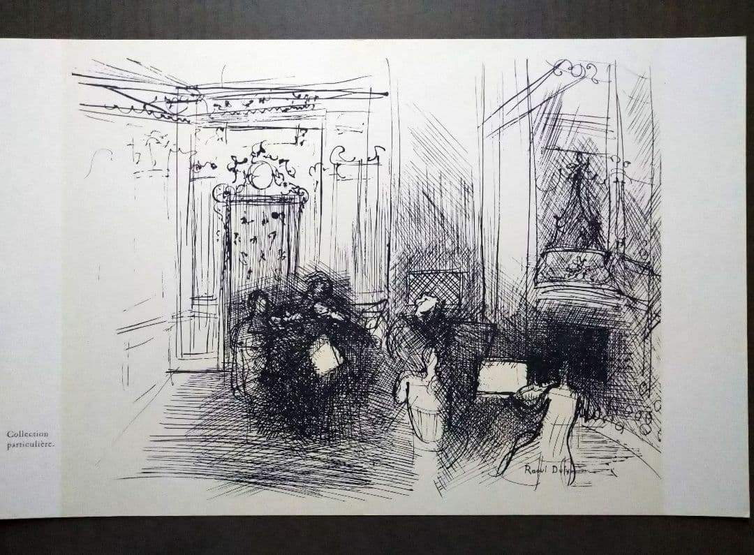 bbラウル・デュフィのデッサン リトグラフ 本物保証