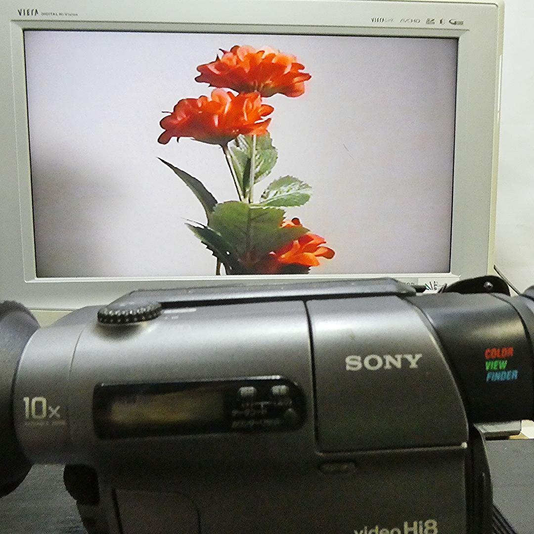 美品・動作良好 Hi8ソニー CCD-TR3　8ミリビデオカメラ DVD化に最適