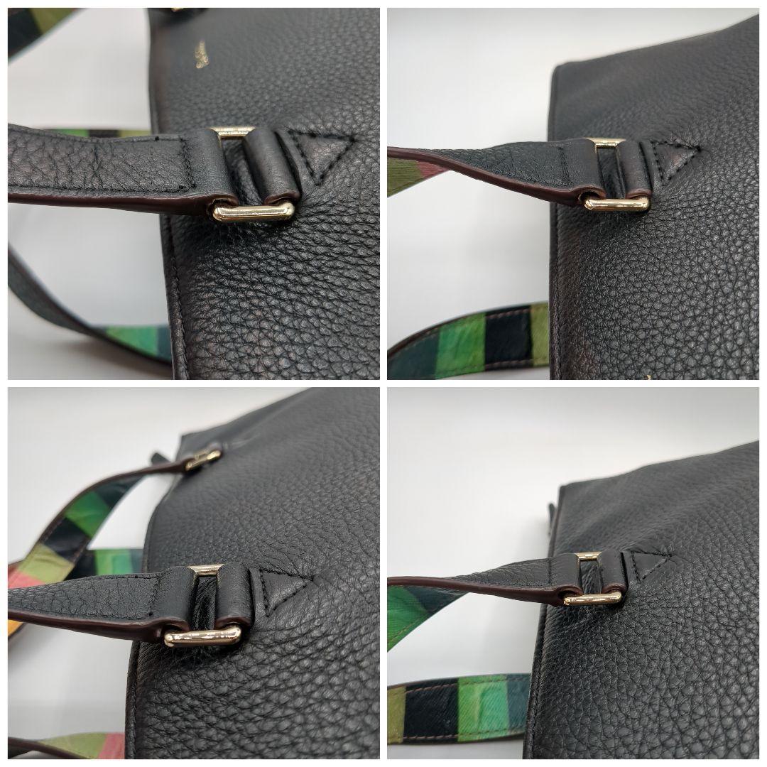 Paul Smith ポール・スミス シボ革 ビジネスバッグ ブラック