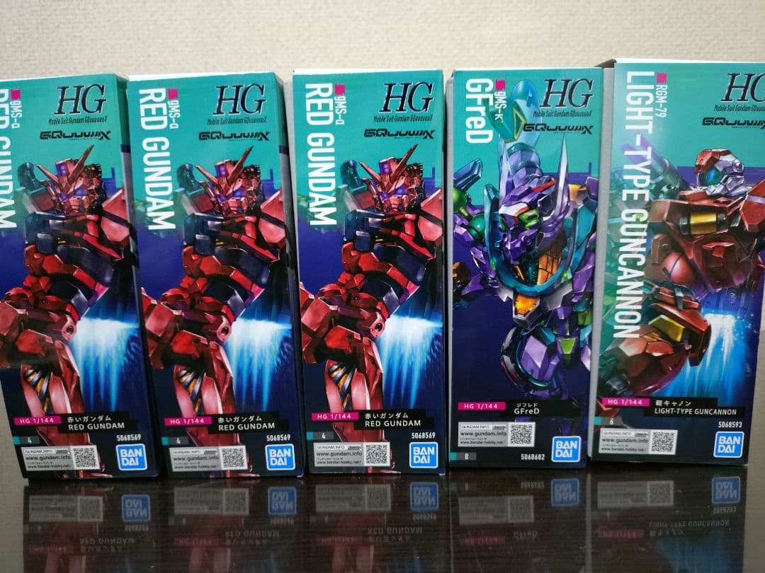 HG 赤いガンダム 軽キャノン エグザベ専用ギャン ジークアクス 4点