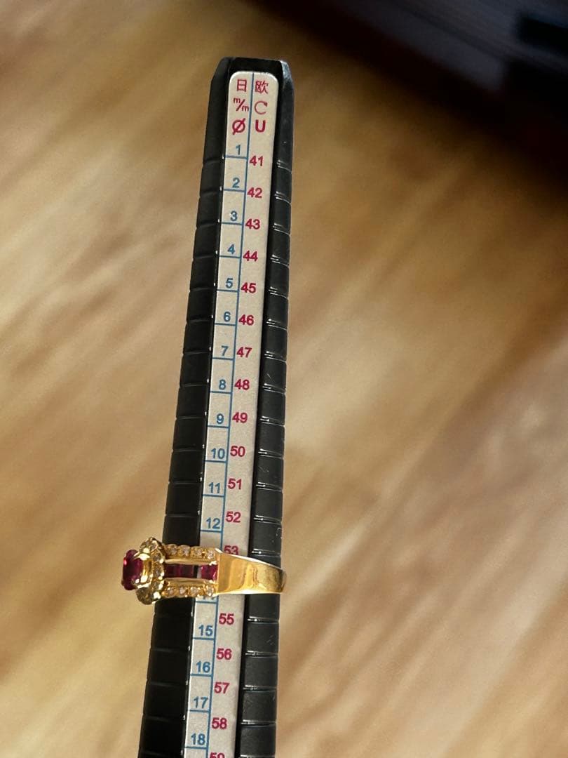 K18 ルビー0.57ct リング