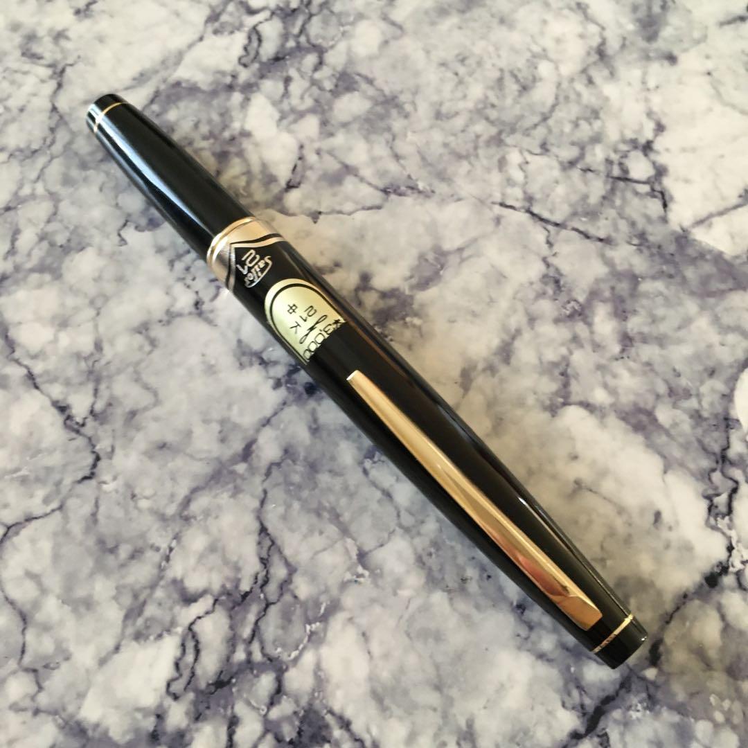 0136 オーバーホール済み 万年筆 SAILOR ショート象嵌 21k