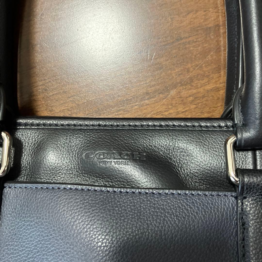 COACH ネイビー ブラック ビジネスバッグ