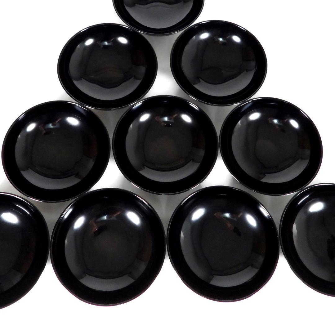 輪島塗　漆器　金蒔絵花絵紋　木製　蓋付椀　お煮物椀　大吸物椀　10客