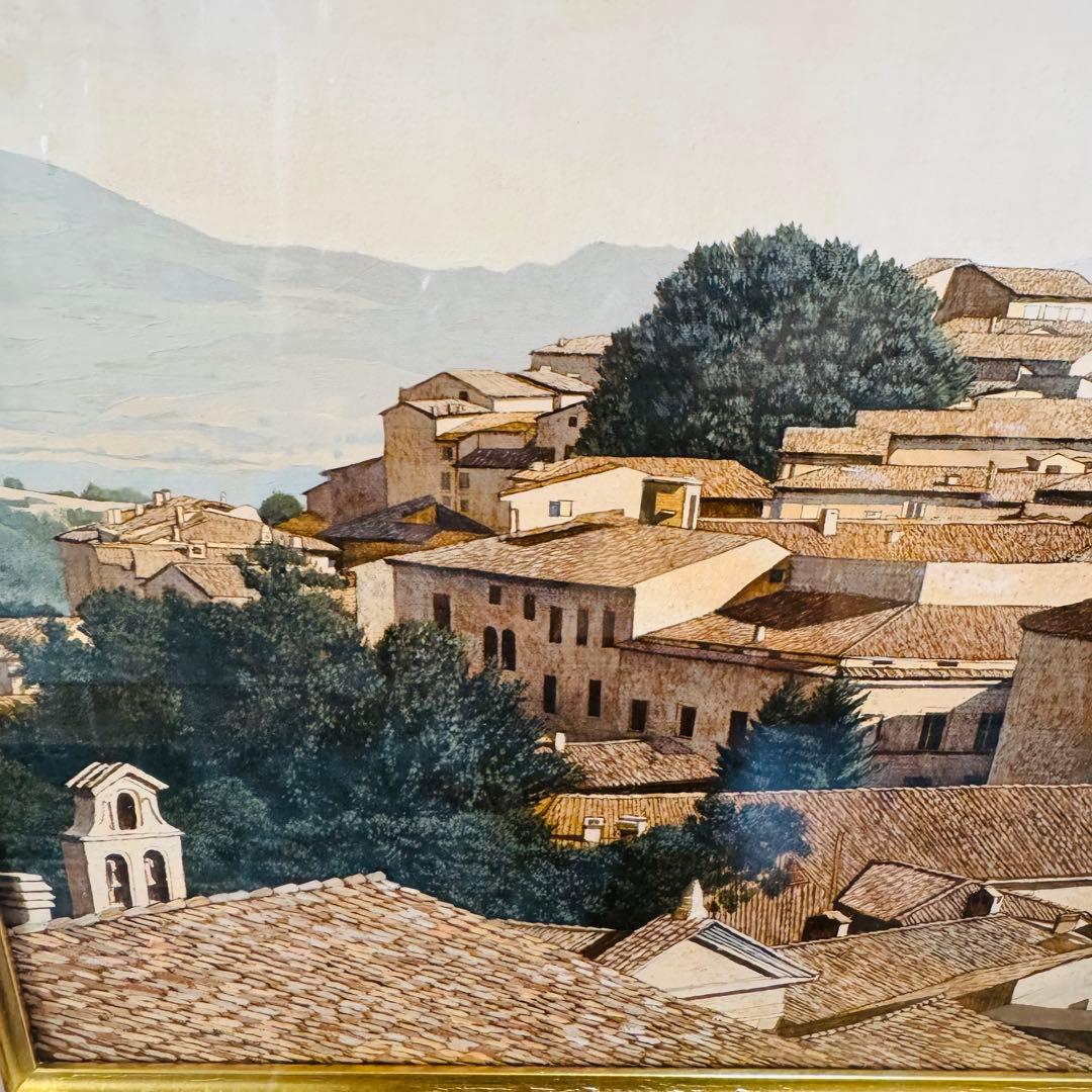 M10号 山本桂右「ウルビーノ」 作家直筆サイン アート 限定 油絵